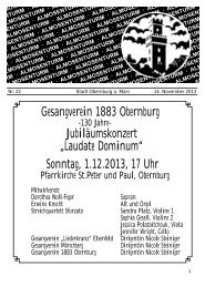 Gesangverein 1883 Obernburg Jubiläumskonzert „Laudate ...