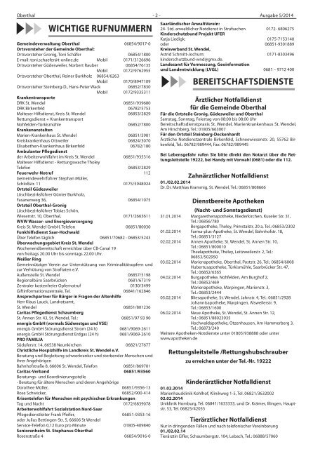 steinberg-deckenhardt - Gemeinde Oberthal