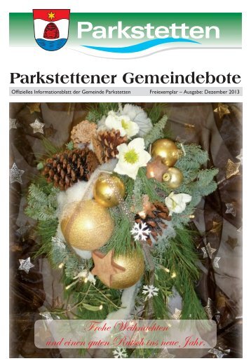 Gemeindebote Dezember 2013 - Gemeinde Parkstetten