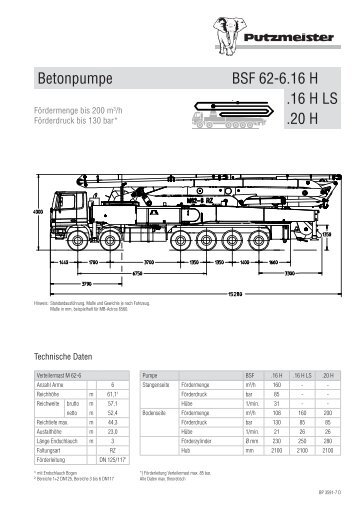 Typenblatt BSF 3591 [.pdf; 824.78 kb] - Putzmeister