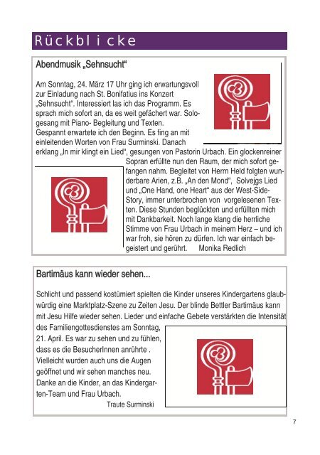 Gemeindebrief Boni - ohne Bilder.pub - Gemeinde St. Bonifatius