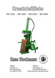 MS 1200 - MS 1600 - MS 2200 - MS 3000 - Stockmann Landtechnik