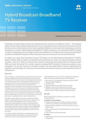 Hybrid Broadcast-Broadband TV Receiver Flyer_A4_130313 - TCS