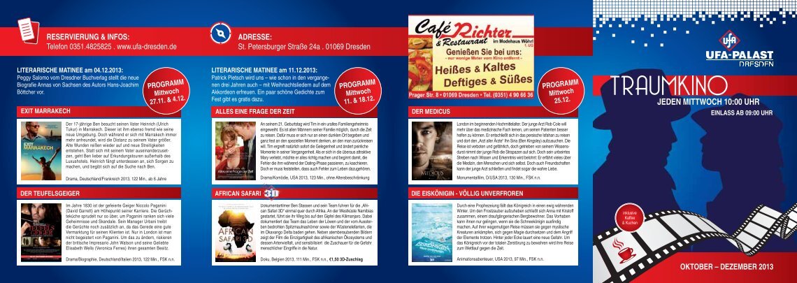 Ufa Dresden Programm Ufa Dresden Programm
