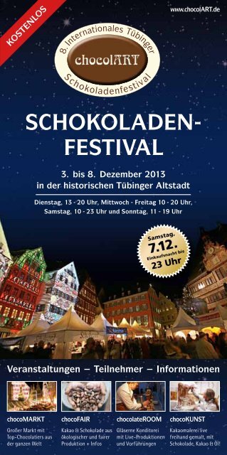 SchokolADen- feSTivAl r Stelle! - Tuemarkt.de