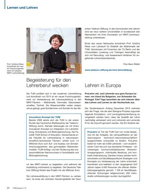 Komplette Ausgabe TUMcampus 1/2014 (PDF 3 MB) - Technische ...