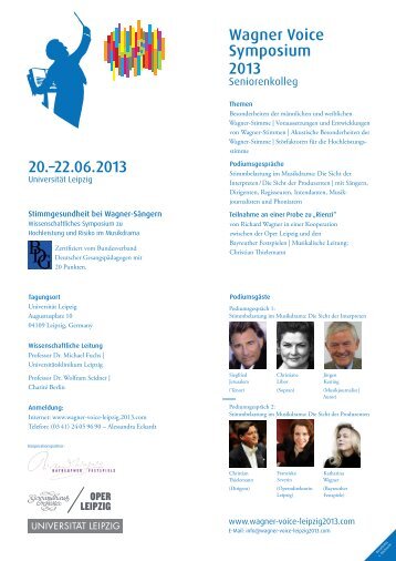 Wagner Voice Symposium 2013 20.–22.06.2013