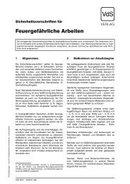 Sicherheitsvorschriften für feuergefährliche Arbeiten (VdS 2047)