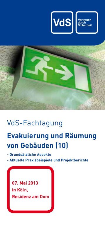 Evakuierung und Räumung von Gebäuden (10) - VdS