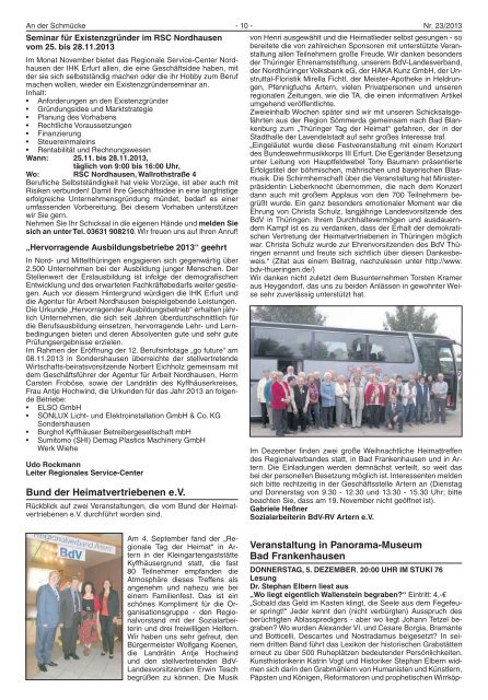 Amtsblatt Nr. 23 vom 22.11.2013 - Verwaltungsgemeinschaft "An der ...