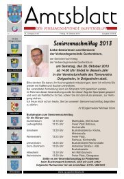 Seniorennachmittag 2013 - Verbandsgemeinde Guntersblum