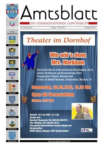 Theater im Dornhof - Verbandsgemeinde Guntersblum
