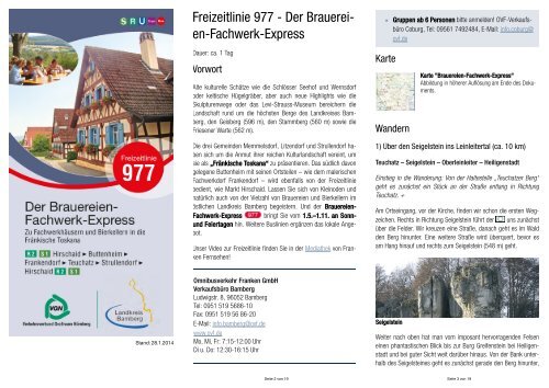 Freizeitlinie 977 - Der Brauerei- en-Fachwerk-Express - VGN