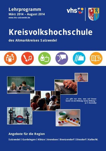 Kursprogramm PDF 3,9MB - Kreisvolkshochschule Salzwedel