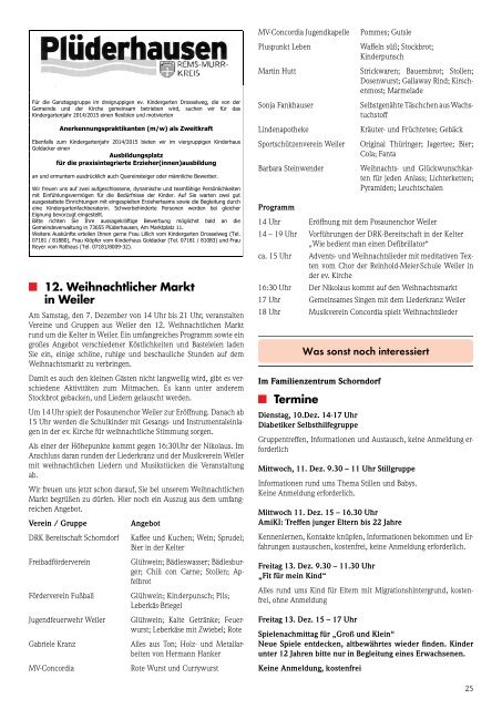 Mitteilungsblatt KW 49/2013 - Gemeinde Winterbach