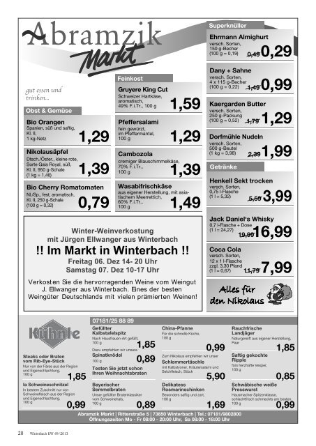 Mitteilungsblatt KW 49/2013 - Gemeinde Winterbach