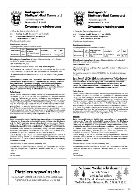 Mitteilungsblatt KW 49/2013 - Gemeinde Winterbach