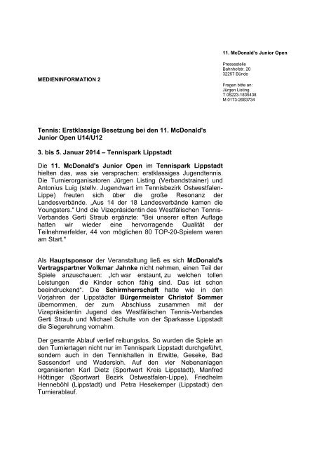 Medieninformation 2 - WTV