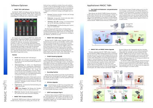 MAGIC THipPro.pdf - AVT Audio Video Technologies GmbH