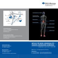 therapie chronischer schmerzen - BGU Murnau