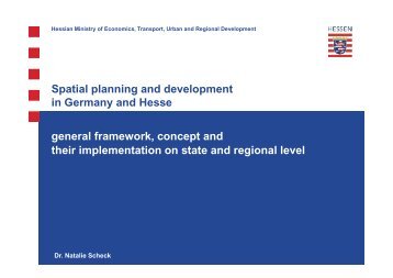 Spatial planning and development in Germany and Hesse ...