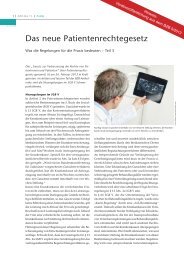 Das neue Patientenrechtegesetz – Teil 3