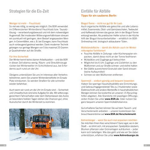 Reinigung/Winterdienst Flyer - BSR