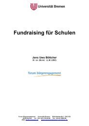 Fundraising für Schulen Jens Uwe Böttcher - BLLV