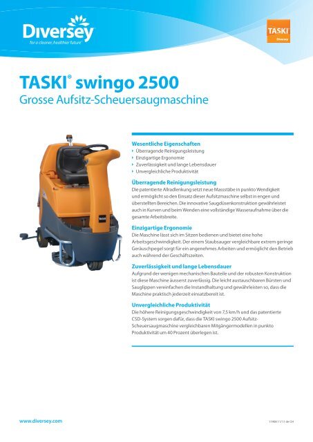 TASKI® swingo 2500