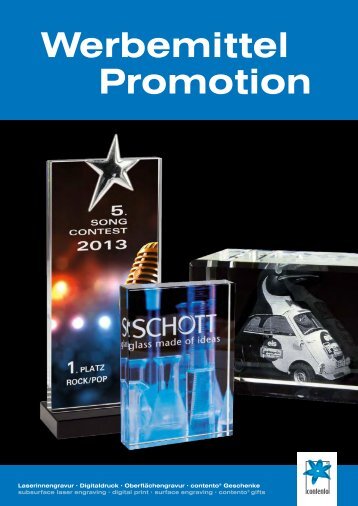 Werbemittel Promotion - Stiefelmayer-Contento