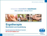 Ergotherapie - DAA Berlin