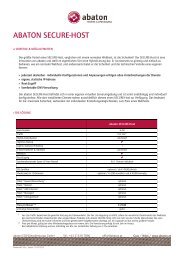 ABATON SECURE-HOST - Abaton EDV-Dienstleistungs GmbH