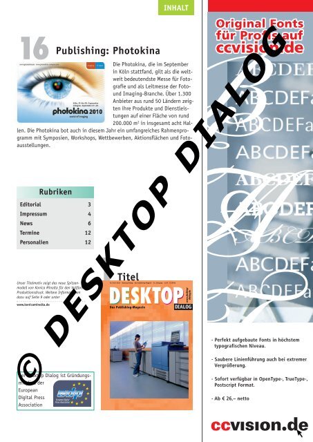 Publishing - Desktop Dialog