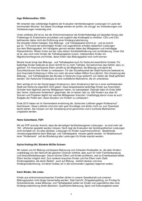 Wahlprüfsteine zur Bundestagswahl 2013 ... - AWO Karlsruhe