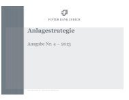 Anlagestrategie - Ausgabe Nr. 4 (PDF) - Finter Bank Zurich Ltd