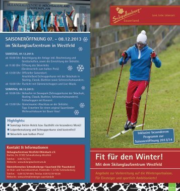Fit für den Winter! - Skilanglaufzentrum Hochsauerland Westfeld ...