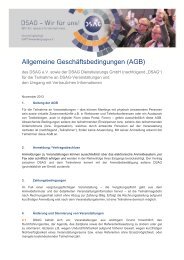 Allgemeine Geschäftsbedingungen (AGB) - DSAG