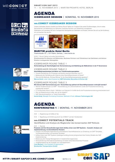 11. – 12. NOVEMBER 2013 maRItIm pRoaRte hotel beRlIN - DSAG