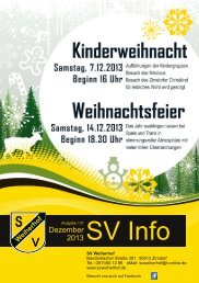 SV Info - SV Weiherhof