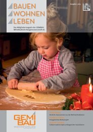 Mitgliedermagazin Bauen Wohnen Leben 1 / 2013 - GEMIBAU ...