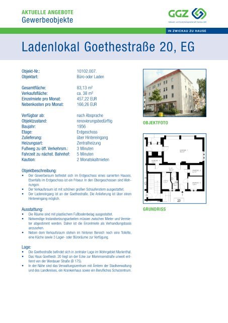 GESAMTKATALOG - GGZ - Gebäude- und Grundstücksgesellschaft ...