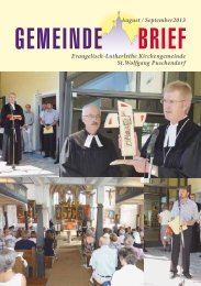 GEMEINDE BRIEF