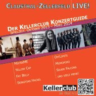 CLAUSTHAL-ZELLERFELD LIVE! - Kellerclub