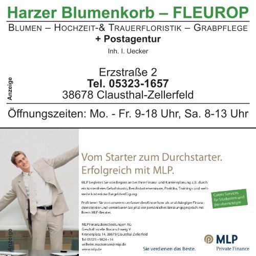 CLAUSTHAL-ZELLERFELD LIVE! - Kellerclub