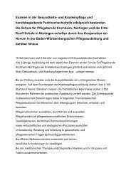 Informationen zur Ausbildung (pdf) - Kreiskliniken Esslingen