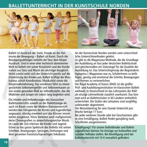Programm 2013/2014 - Kunstschule Norden eV