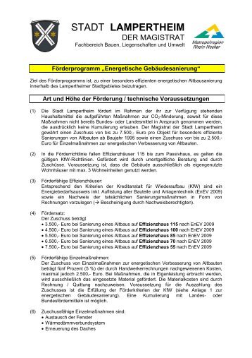 6-01 Förderprogramm Energetische Gebäudesanierung - Stadt ...