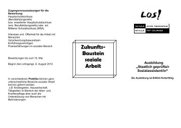 Sozialassistenten/in - Loschmidt-Oberschule