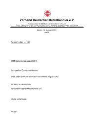 Nr. 133 VDM-Steuernews August 2013