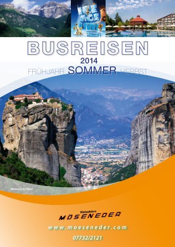 Programm Busreisen Sommer 2014 - Reisebüro Möseneder